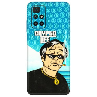 Xiaomi Redmi Phone Skins (All Models) - Crypto Thug Life - 3D Embossed Finish (L-179) Redmi 10 Prime
