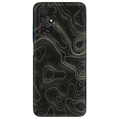Xiaomi Redmi Phone Skins (All Models) - Black Swirl - 3D Embossed Finish (L-196) Redmi 10 Prime