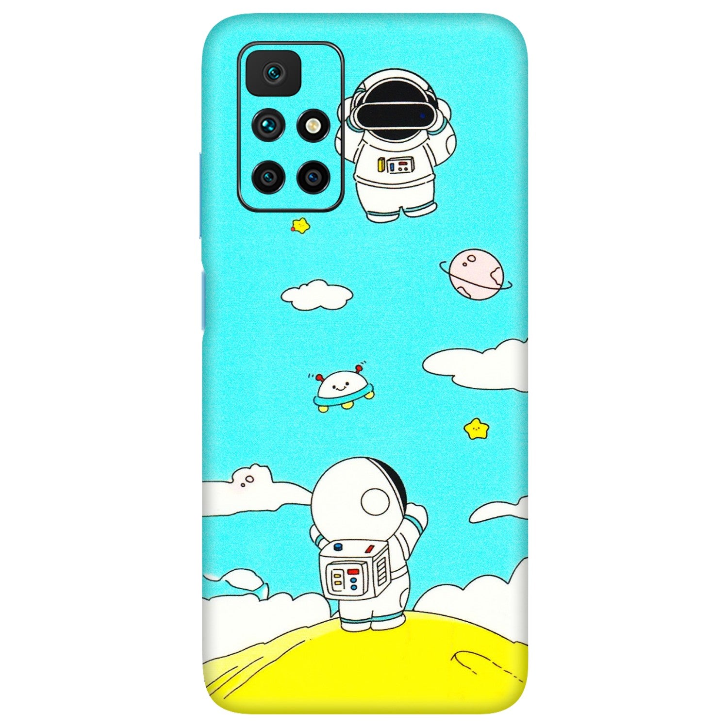 Xiaomi Redmi Phone Skins (All Models) - Blue Skies Astro Float - 3D Embossed Finish (L-230) Redmi 10 Prime