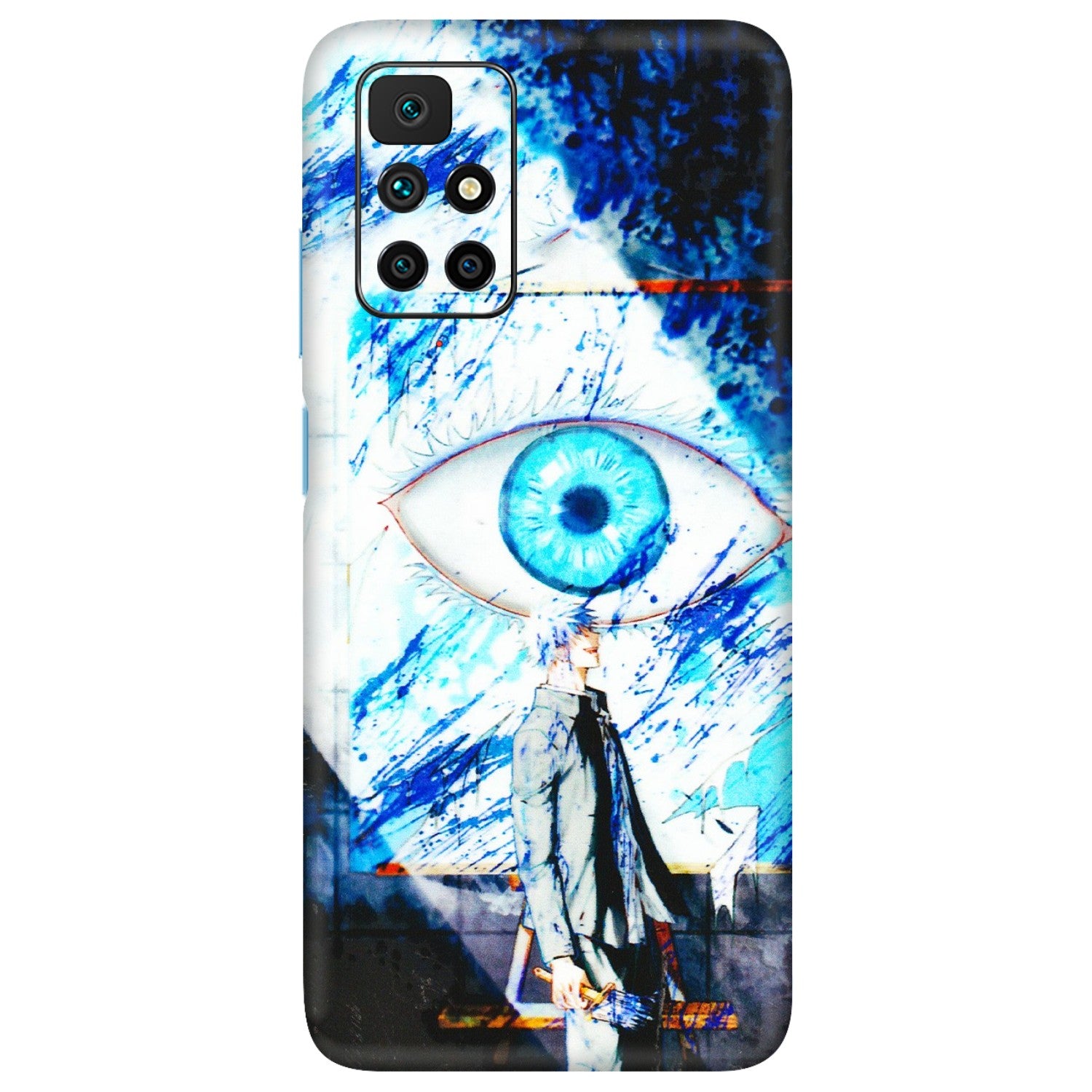 Xiaomi Redmi Phone Skins (All Models) - Gojo Satoru evil eye - 3D Embossed Finish (L-239) Redmi 10 Prime