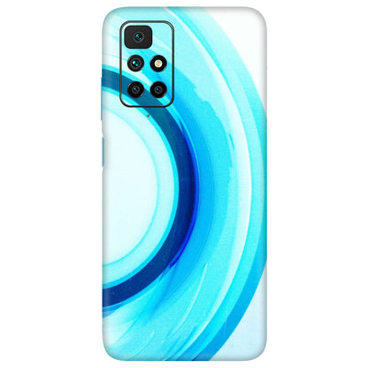 Xiaomi Redmi Phone Skins (All Models) - The Blue Curve - 3D Embossed Finish (L-244) Redmi 10 Prime