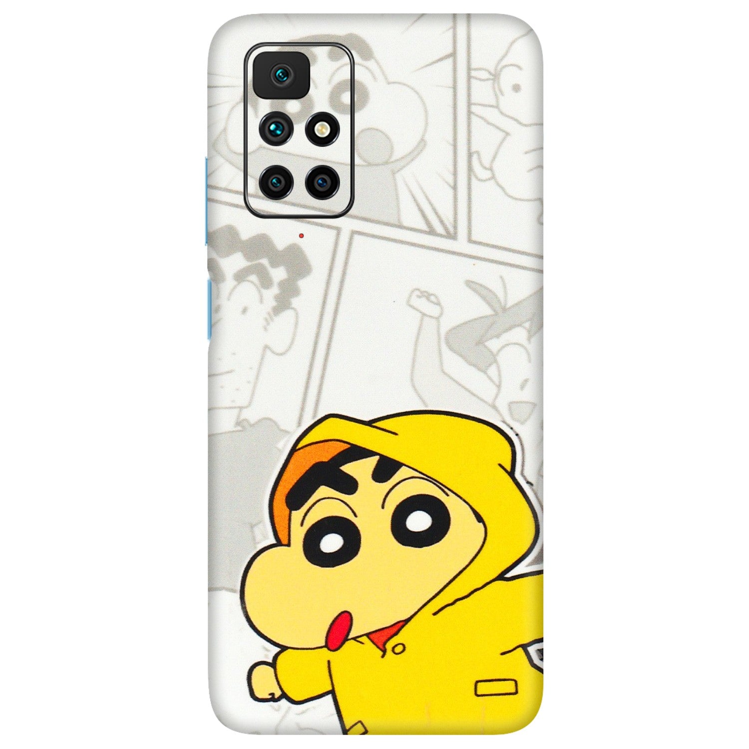 Xiaomi Redmi Phone Skins (All Models) - Yellow Shinchan Comic - 3D Embossed Finish (L-246) Redmi 10 Prime