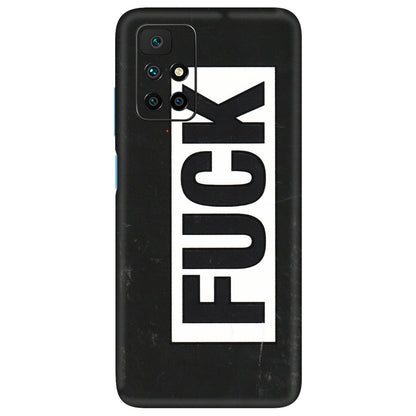 Xiaomi Redmi Phone Skins (All Models) - The F Word - 3D Embossed Finish (L-255) Redmi 10 Prime