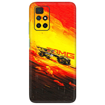Xiaomi Redmi Phone Skins (All Models) - AMG Car Speed Cover - 3D Embossed Finish (L-256) Redmi 10 Prime