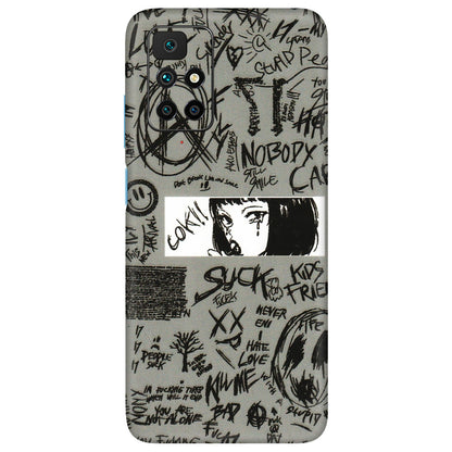 Xiaomi Redmi Phone Skins (All Models) - Never Have Love Anime - 3D Embossed Finish (L-260) Redmi 10 Prime