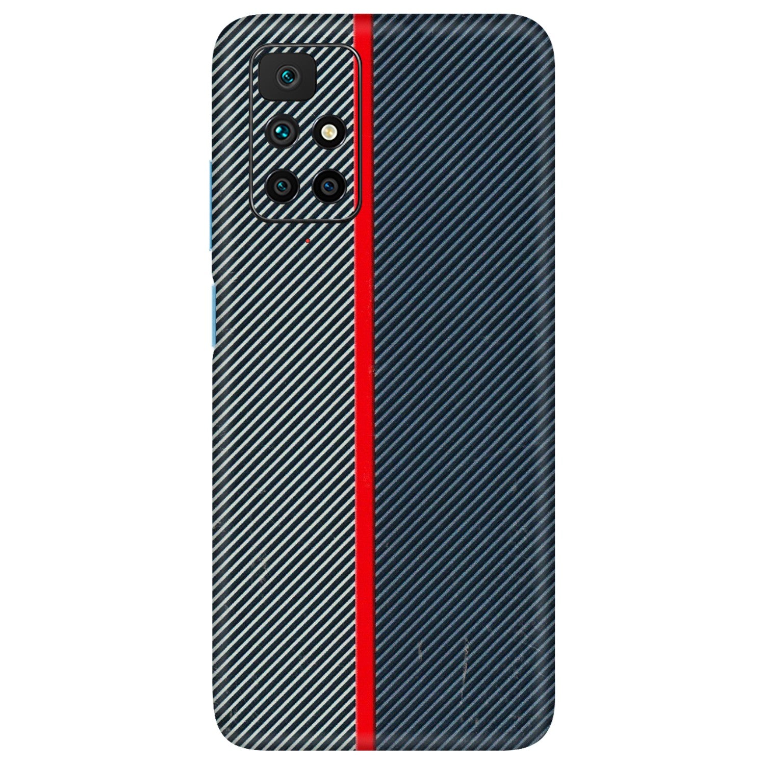 Xiaomi Redmi Phone Skins (All Models) - Blue Sober Lines - 3D Embossed Finish (L-305) Redmi 10 Prime