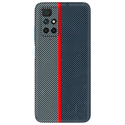 Xiaomi Redmi Phone Skins (All Models) - Blue Sober Lines - 3D Embossed Finish (L-305) Redmi 10 Prime