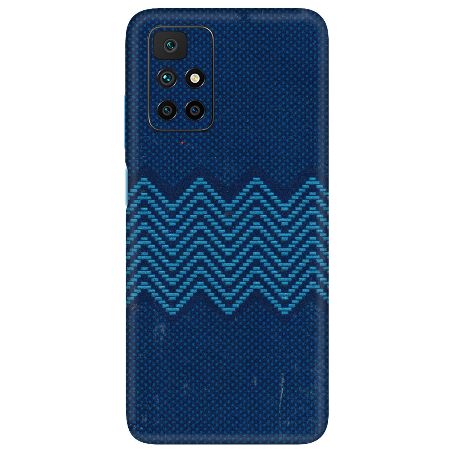 Xiaomi Redmi Phone Skins (All Models) - Blue Sober Waves - 3D Embossed Finish (L-306) Redmi 10 Prime