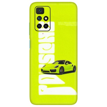 Xiaomi Redmi Phone Skins (All Models) - Lime Green Porche - 3D Embossed Finish (L-30) Redmi 10 Prime