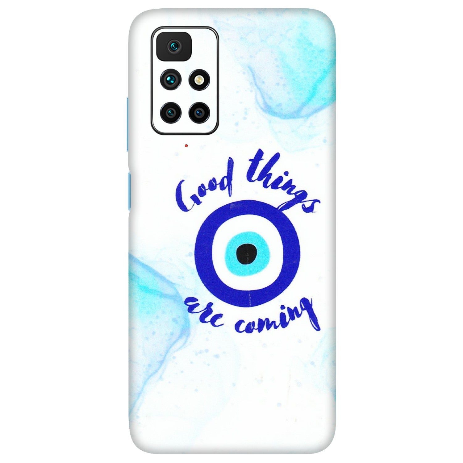 Xiaomi Redmi Phone Skins (All Models) - Evil Eye Good Things Are Coming - 3D Embossed Finish (L-322) Redmi 10 Prime