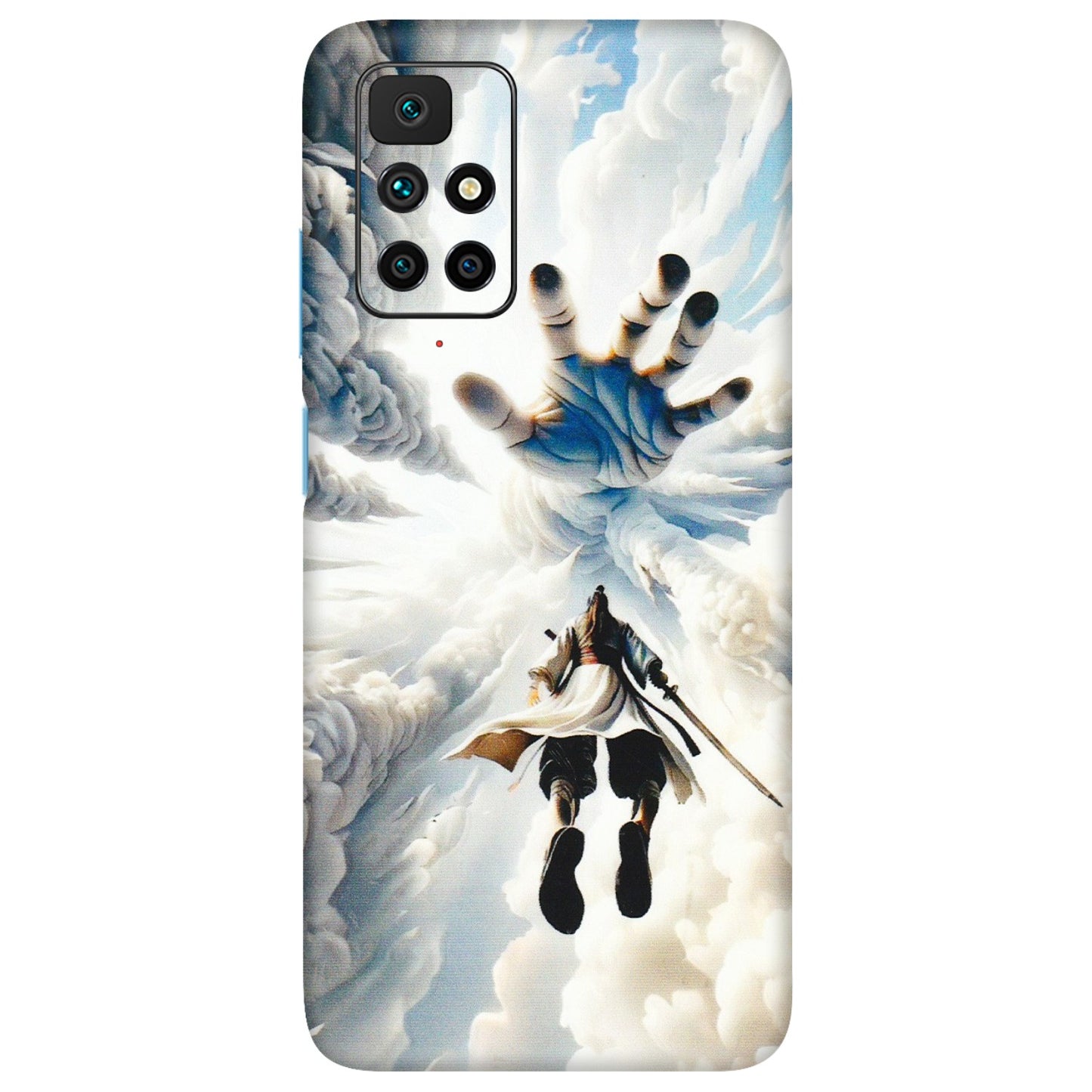 Xiaomi Redmi Phone Skins (All Models) - Big Hand With Monkey King - 3D Embossed Finish (L-323) Redmi 10 Prime
