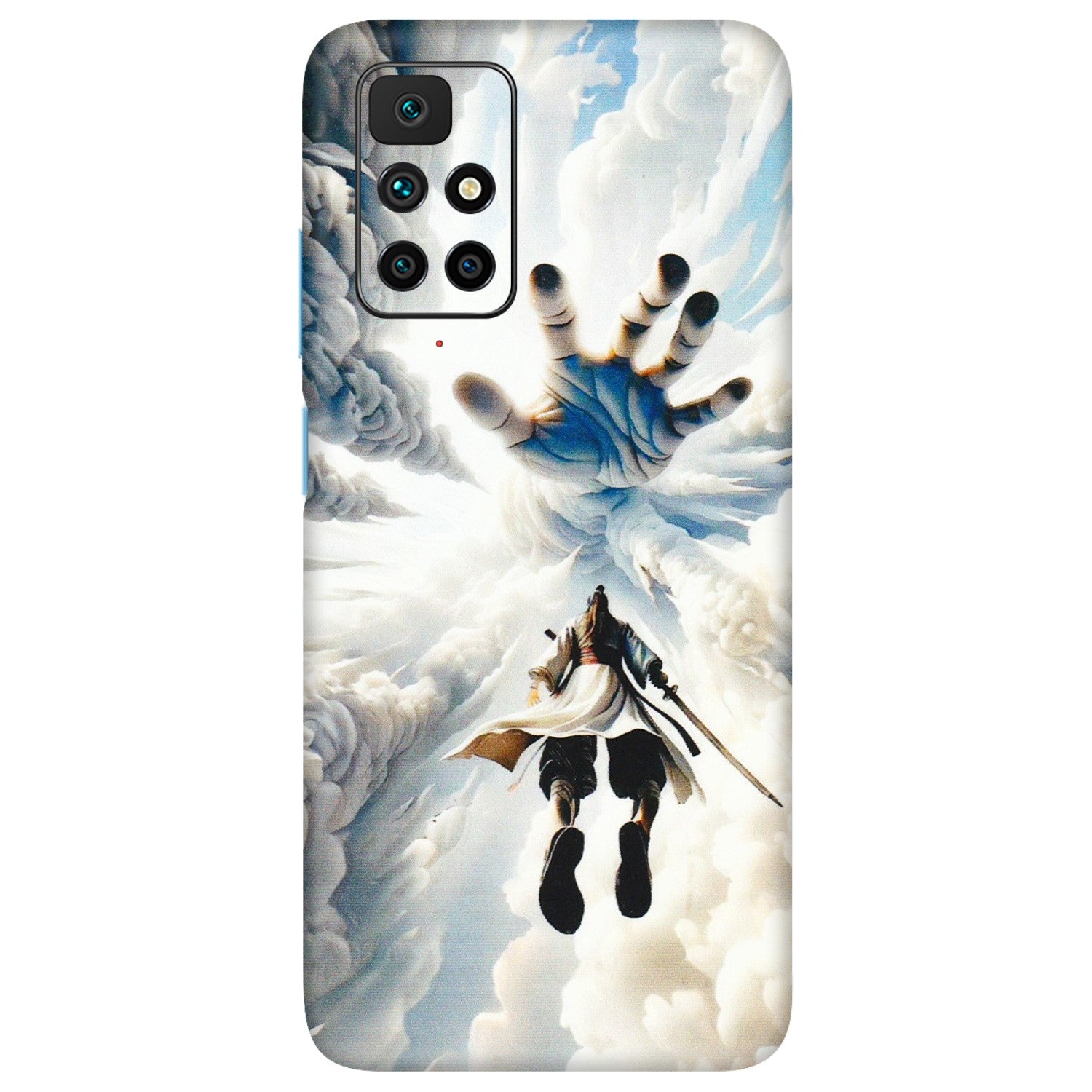 Xiaomi Redmi Phone Skins (All Models) - Big Hand With Monkey King - 3D Embossed Finish (L-323) Redmi 10 Prime