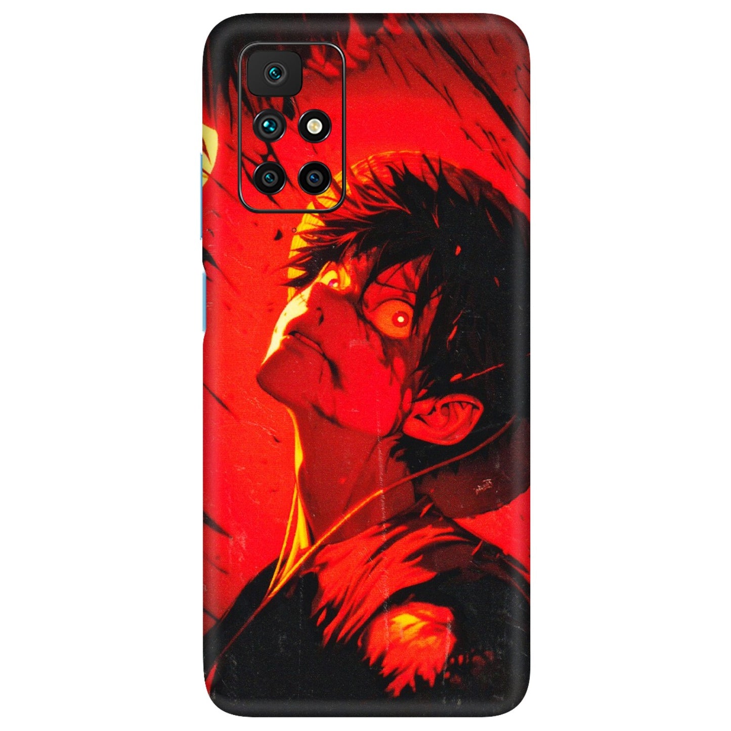 Xiaomi Redmi Phone Skins (All Models) - D.Luffy Power Up One Piece Anime - 3D Embossed Finish (L-326) Redmi 10 Prime