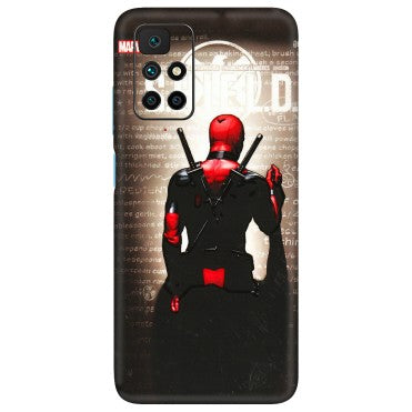 Xiaomi Redmi Phone Skins (All Models) - Deadpool - 3D Embossed Finish (L-56) Redmi 10 Prime