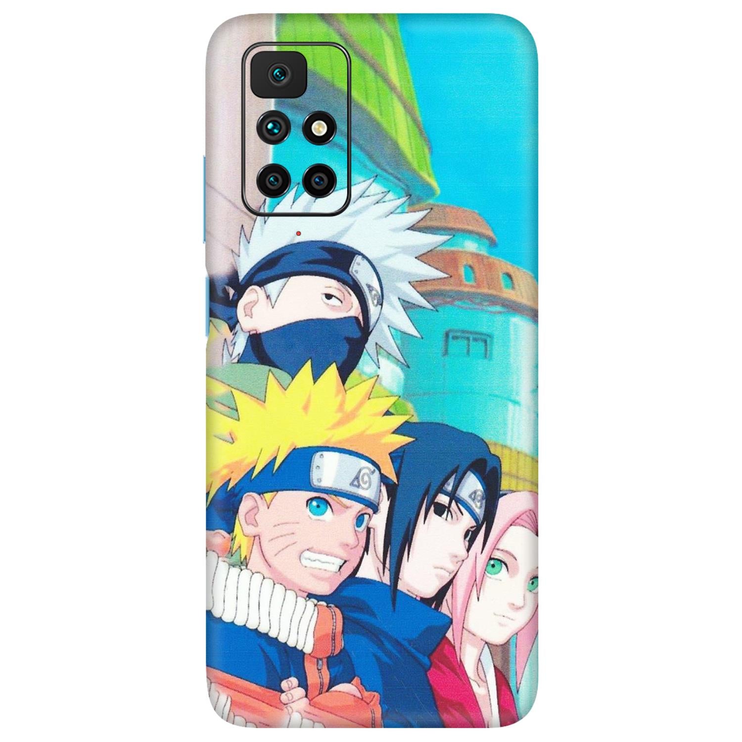 Xiaomi Redmi Phone Skins (All Models) - Team Minato And Kakashi - Matte Finish (M-101) Redmi 10 Prime