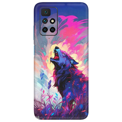 Xiaomi Redmi Phone Skins (All Models) - New Wild Wolf Abstract - Matte Finish (M-125) Redmi 10 Prime