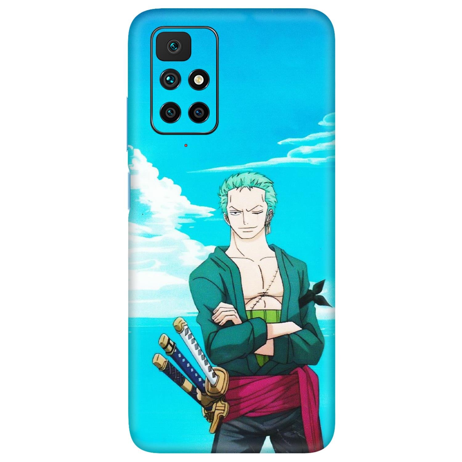 Xiaomi Redmi Phone Skins (All Models) - Cool Swordman Zoro Anime - Matte Finish (M-143) Redmi 10 Prime