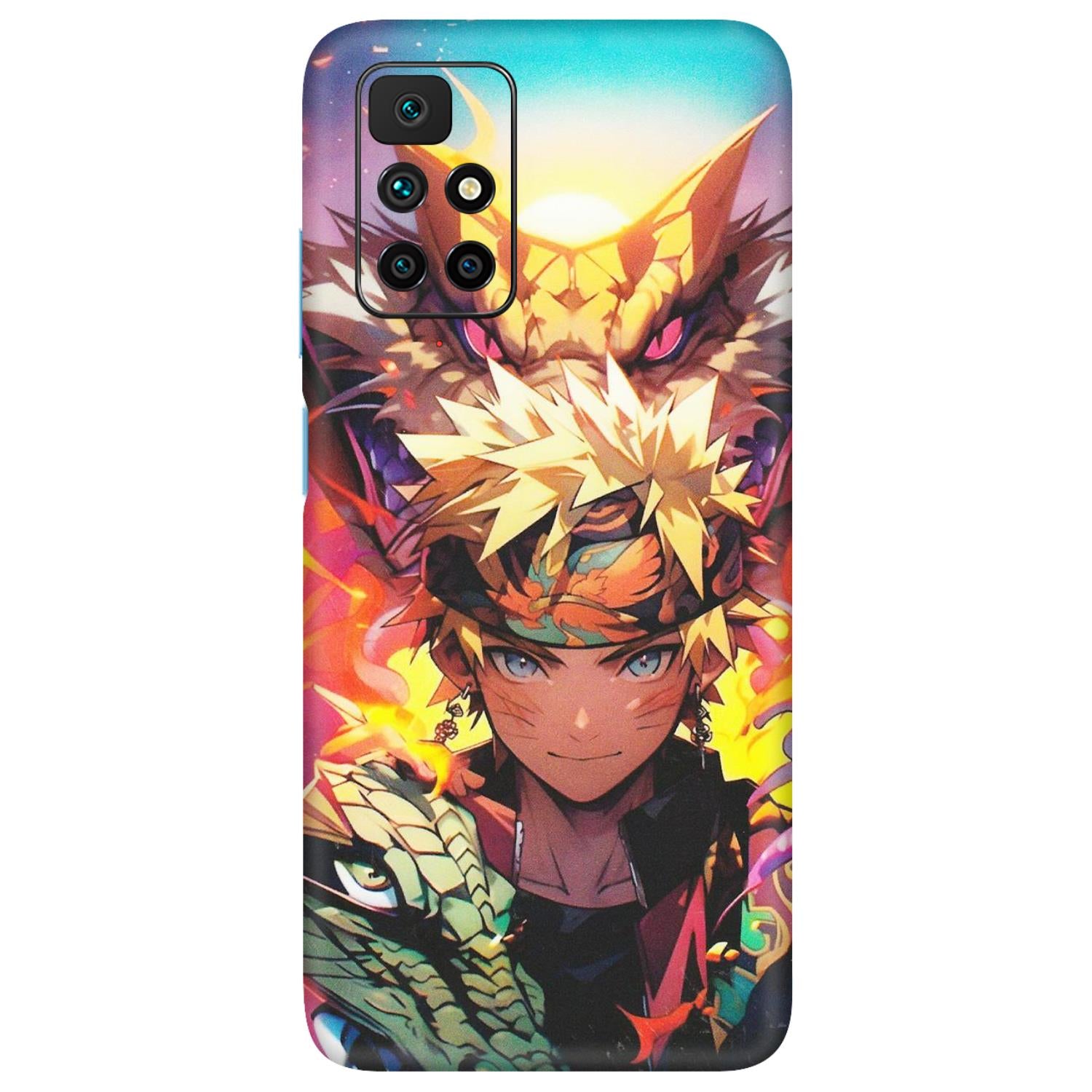 Xiaomi Redmi Phone Skins (All Models) - Angry Naruto Anime - Matte Finish (M-148) Redmi 10 Prime