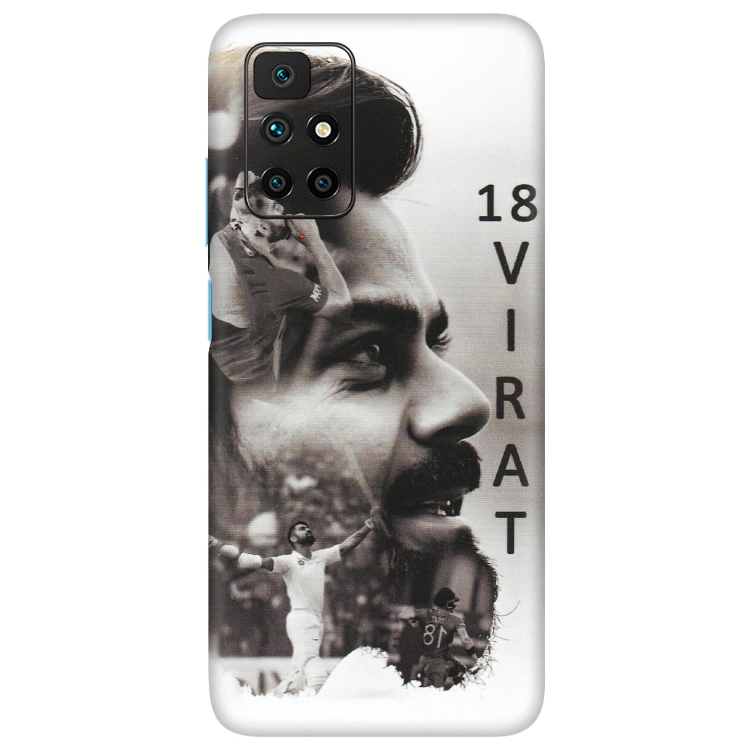 Xiaomi Redmi Phone Skins (All Models) - Virat Kohli Cricketer - Matte Finish (M-163) Redmi 10 Prime