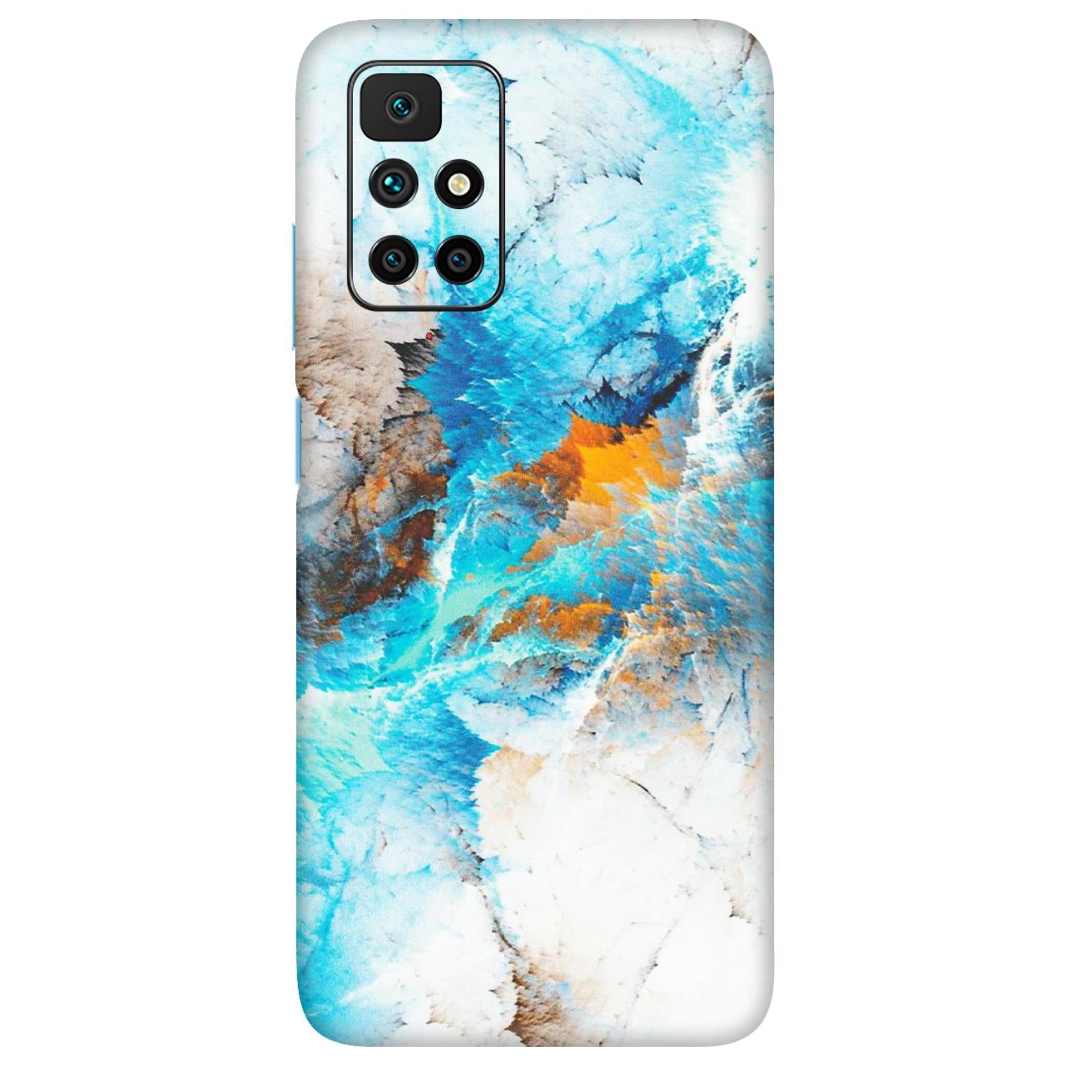 Xiaomi Redmi Phone Skins (All Models) - Blue Waves Abstract - Matte Finish (M-19) Redmi 10 Prime