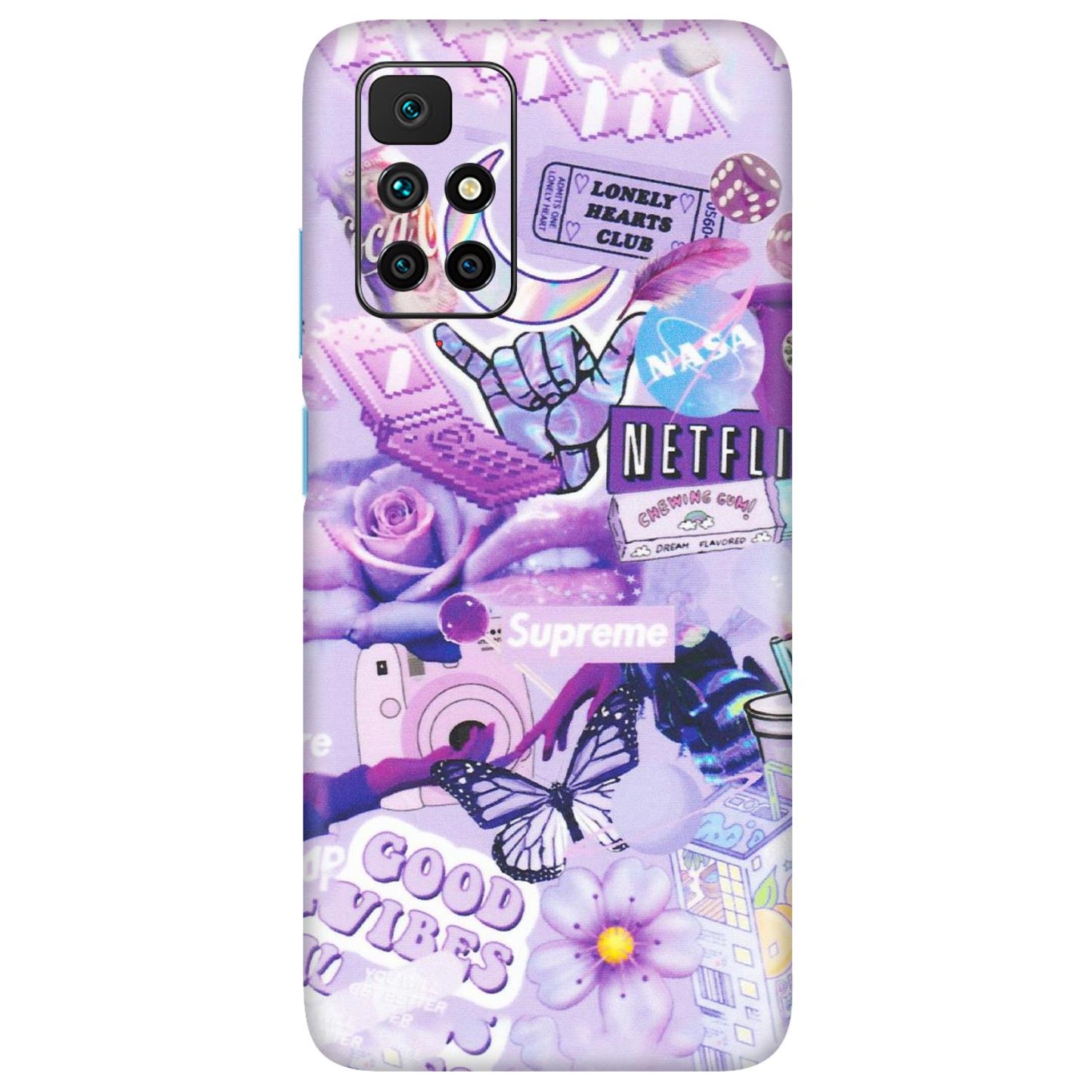 Xiaomi Redmi Phone Skins (All Models) - Supreme Purple Magic - Matte Finish (M-88) Redmi 10 Prime