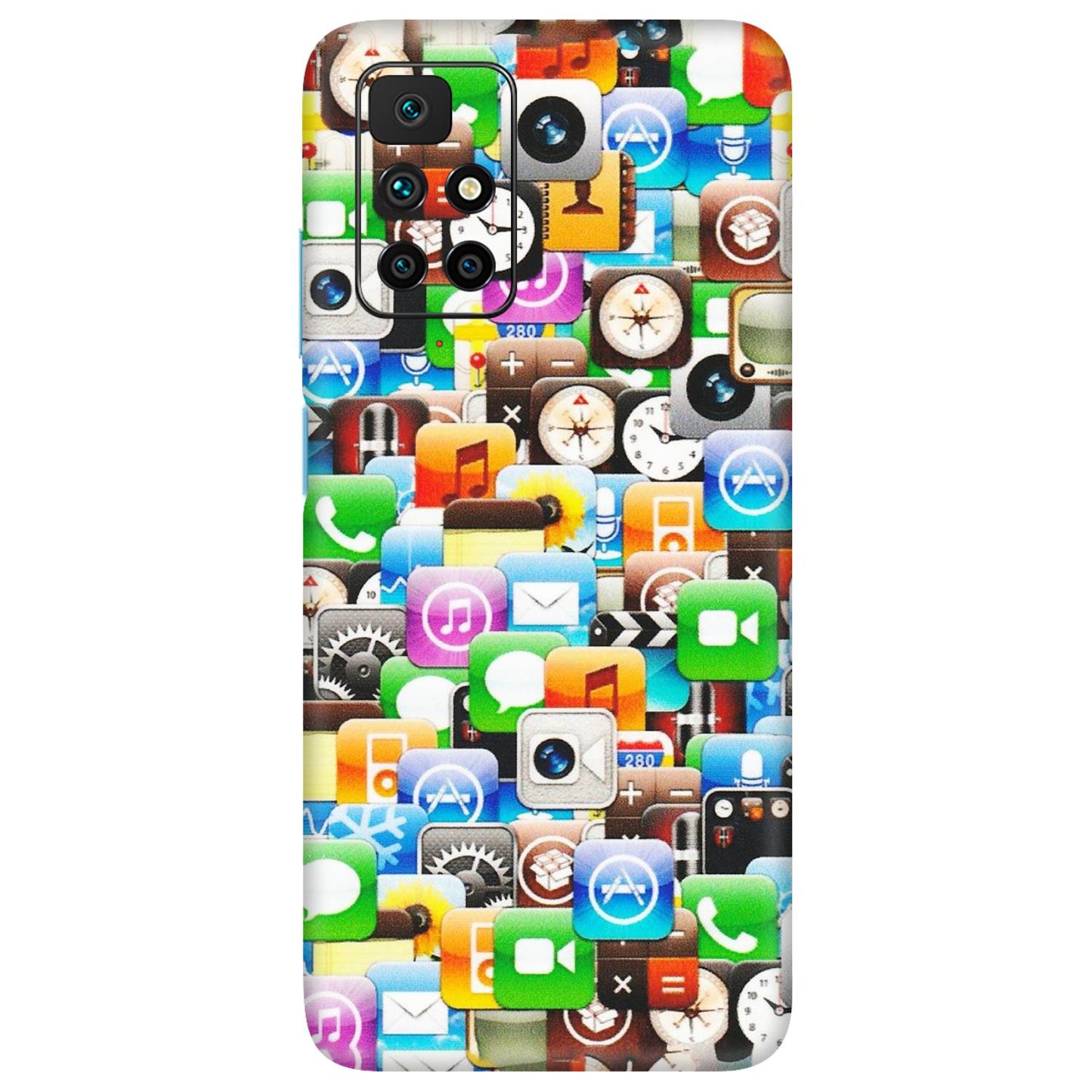 Xiaomi Redmi Phone Skins (All Models) - All Apple Icons - Matte Finish (M-93) Redmi 10 Prime