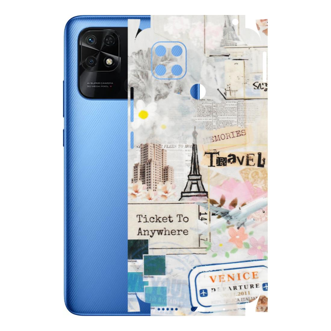 Xiaomi Redmi Phone Skins (All Models) - Travel Memories - Transparent Finish (T-09) Redmi 10