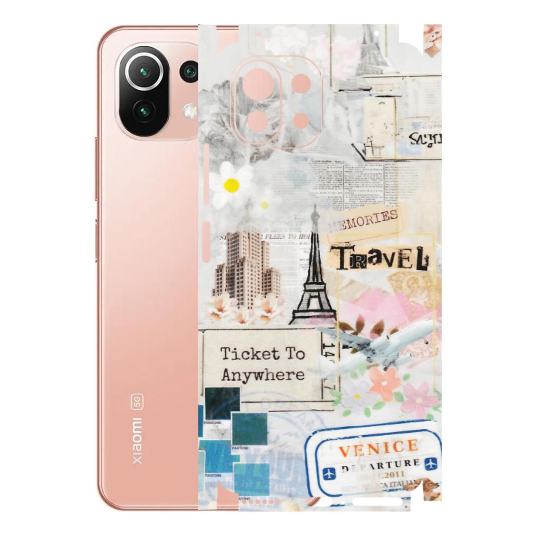 Xiaomi Redmi Phone Skins (All Models) - Travel Memories - Transparent Finish (T-09) Redmi 11 Lite NE 5G