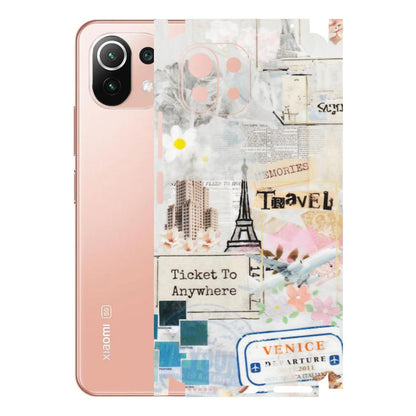 Xiaomi Redmi Phone Skins (All Models) - Travel Memories - Transparent Finish (T-09) Redmi 11 Lite NE 5G