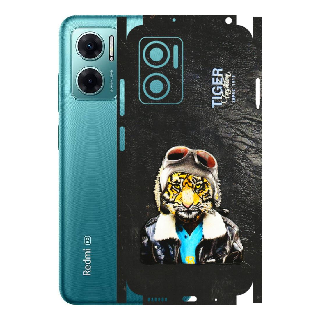 Xiaomi Redmi Phone Skins (All Models) - Rider Tiger - 3D Embossed Finish (L-113) Redmi 11 Prime 5G