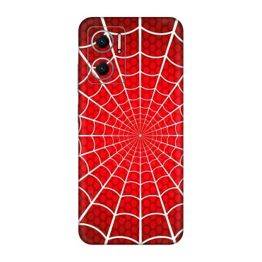 Xiaomi Redmi Phone Skins (All Models) - Classic Spidey Web - 3D Embossed Finish (L-115) Redmi 11 Prime 5G