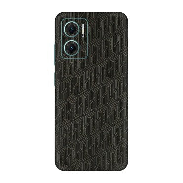 Xiaomi Redmi Phone Skins (All Models) - Black Abstract Pattern - 3D Embossed Finish (L-117) Redmi 11 Prime 5G