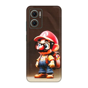 Xiaomi Redmi Phone Skins (All Models) - Little Mario - 3D Embossed Finish (L-119) Redmi 11 Prime 5G