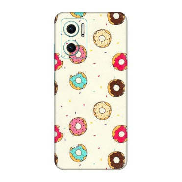 Xiaomi Redmi Phone Skins (All Models) - Mini Donuts Doodle Art - 3D Embossed Finish (L-122) Redmi 11 Prime 5G