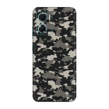 Xiaomi Redmi Phone Skins (All Models) - Black/Grey Camoflaunge - 3D Embossed Finish (L-142) Redmi 11 Prime 5G