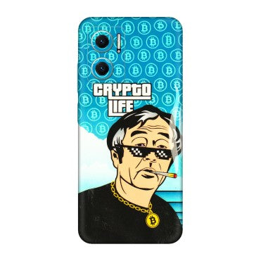 Xiaomi Redmi Phone Skins (All Models) - Crypto Thug Life - 3D Embossed Finish (L-179) Redmi 11 Prime 5G