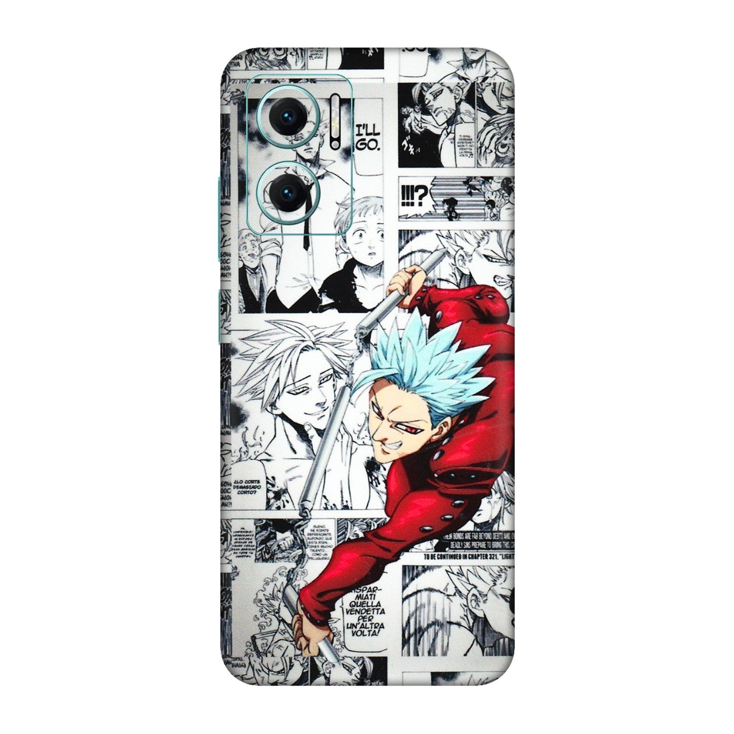 Xiaomi Redmi Phone Skins (All Models) - Anime Comic - 3D Embossed Finish (L-192) Redmi 11 Prime 5G
