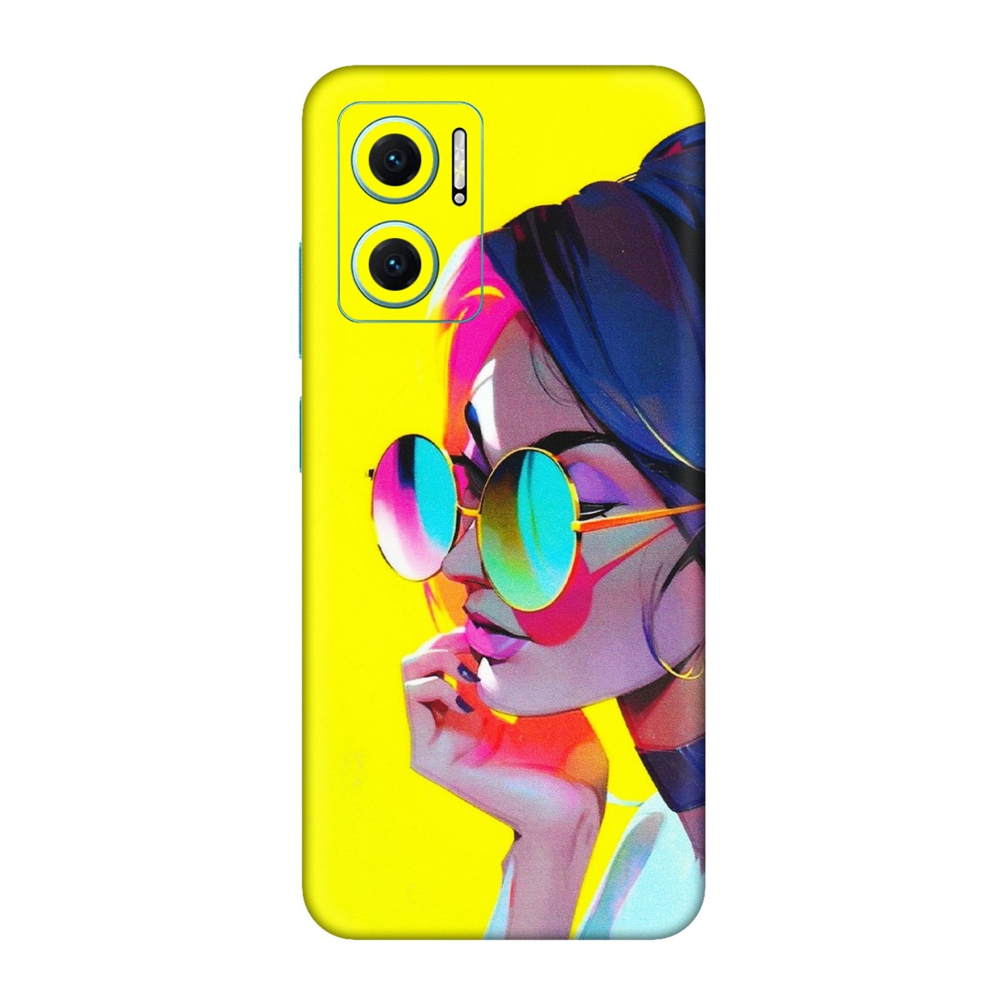 Xiaomi Redmi Phone Skins (All Models) - Bold Stylish Girl - 3D Embossed Finish (L-222) Redmi 11 Prime 5G