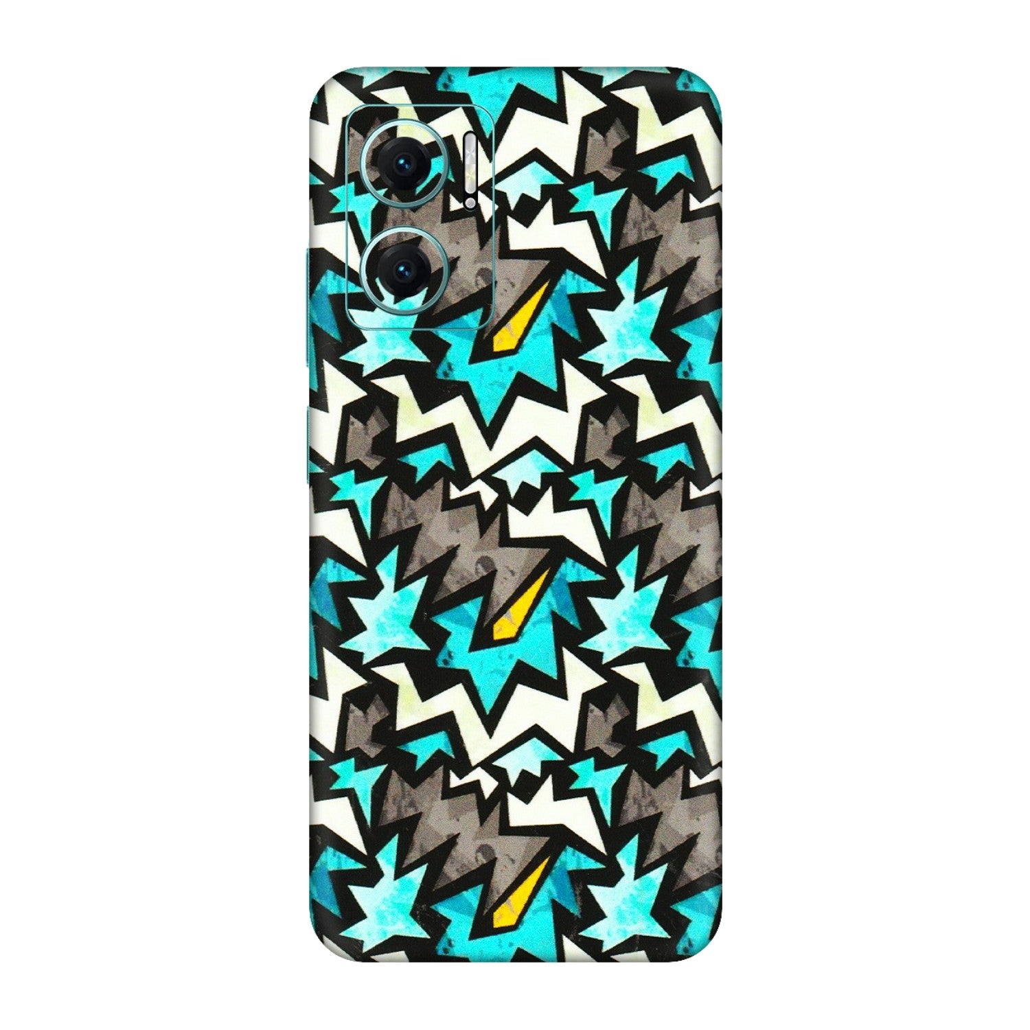Xiaomi Redmi Phone Skins (All Models) - Funky Zig Zag - 3D Embossed Finish (L-223) Redmi 11 Prime 5G