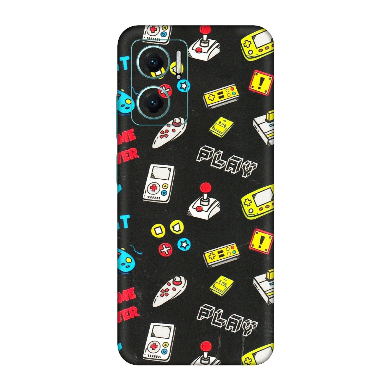 Xiaomi Redmi Phone Skins (All Models) - Gaming Doodles - 3D Embossed Finish (L-224) Redmi 11 Prime 5G