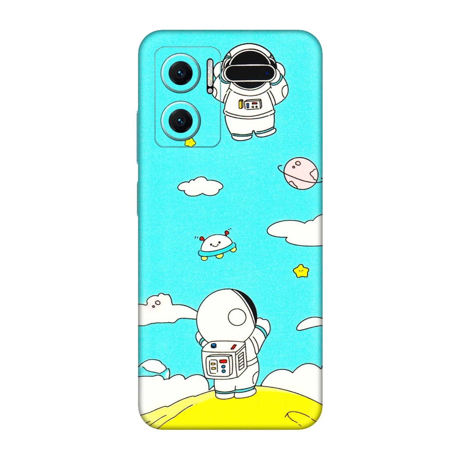 Xiaomi Redmi Phone Skins (All Models) - Blue Skies Astro Float - 3D Embossed Finish (L-230) Redmi 11 Prime 5G