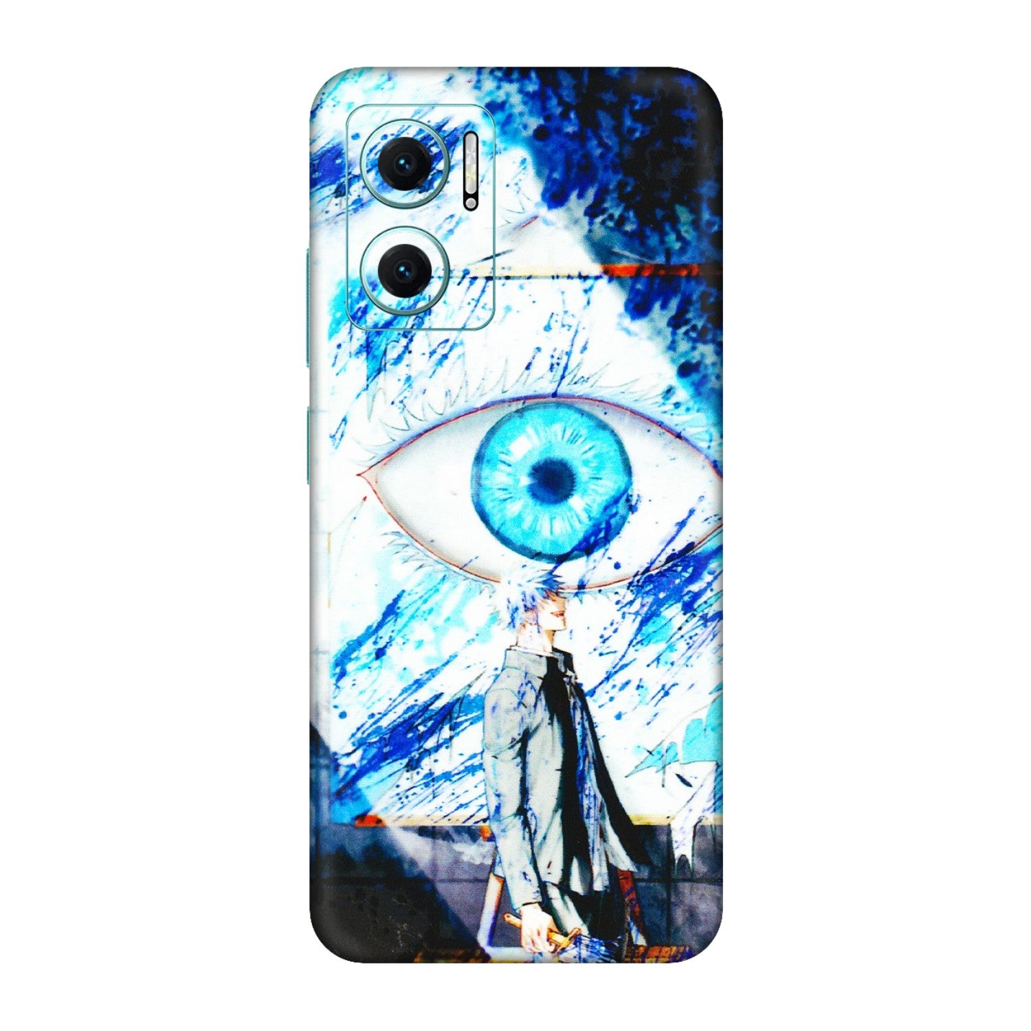 Xiaomi Redmi Phone Skins (All Models) - Gojo Satoru evil eye - 3D Embossed Finish (L-239) Redmi 11 Prime 5G