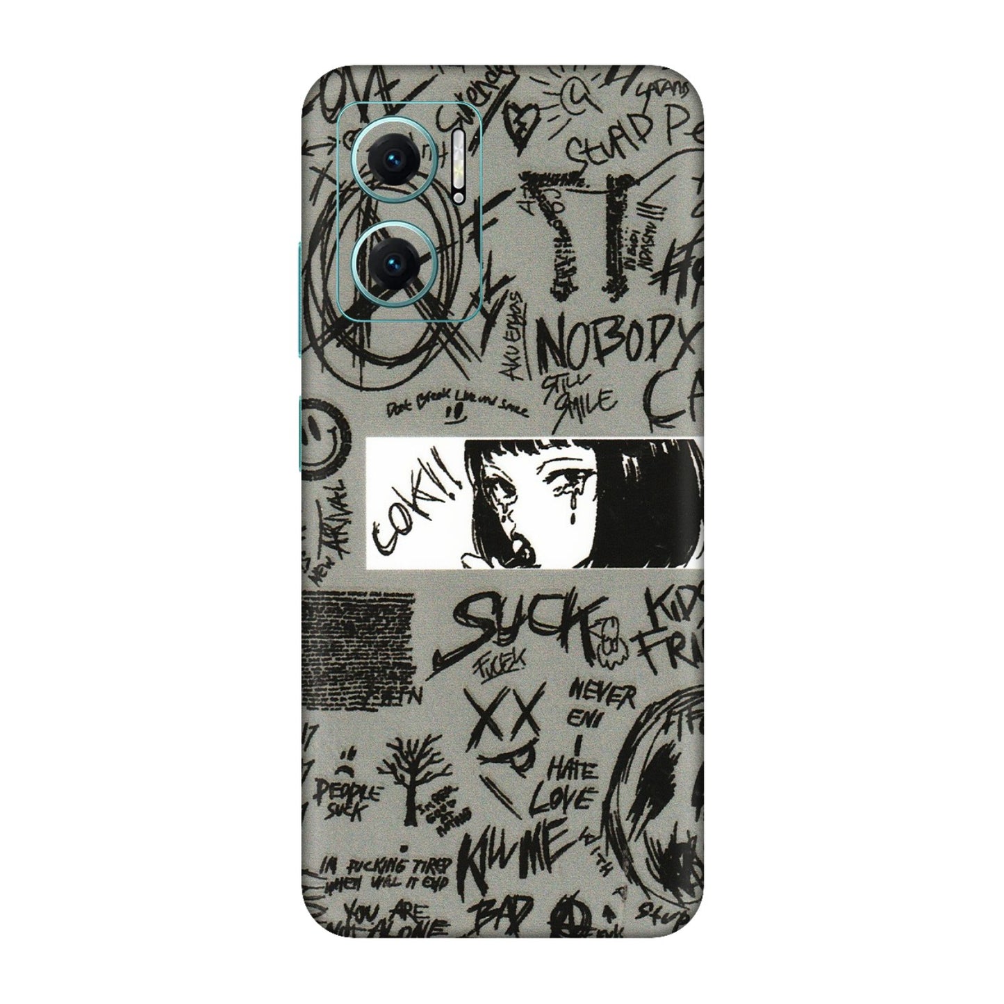 Xiaomi Redmi Phone Skins (All Models) - Never Have Love Anime - 3D Embossed Finish (L-260) Redmi 11 Prime 5G