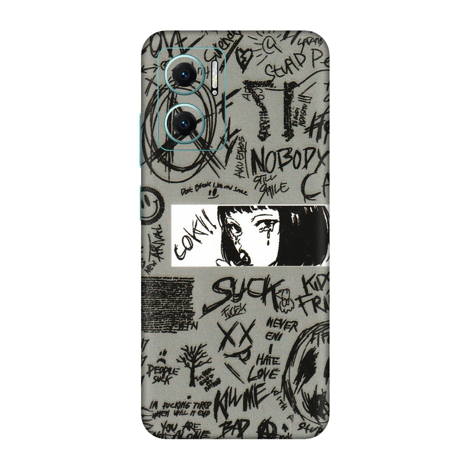 Xiaomi Redmi Phone Skins (All Models) - Never Have Love Anime - 3D Embossed Finish (L-260) Redmi 11 Prime 5G
