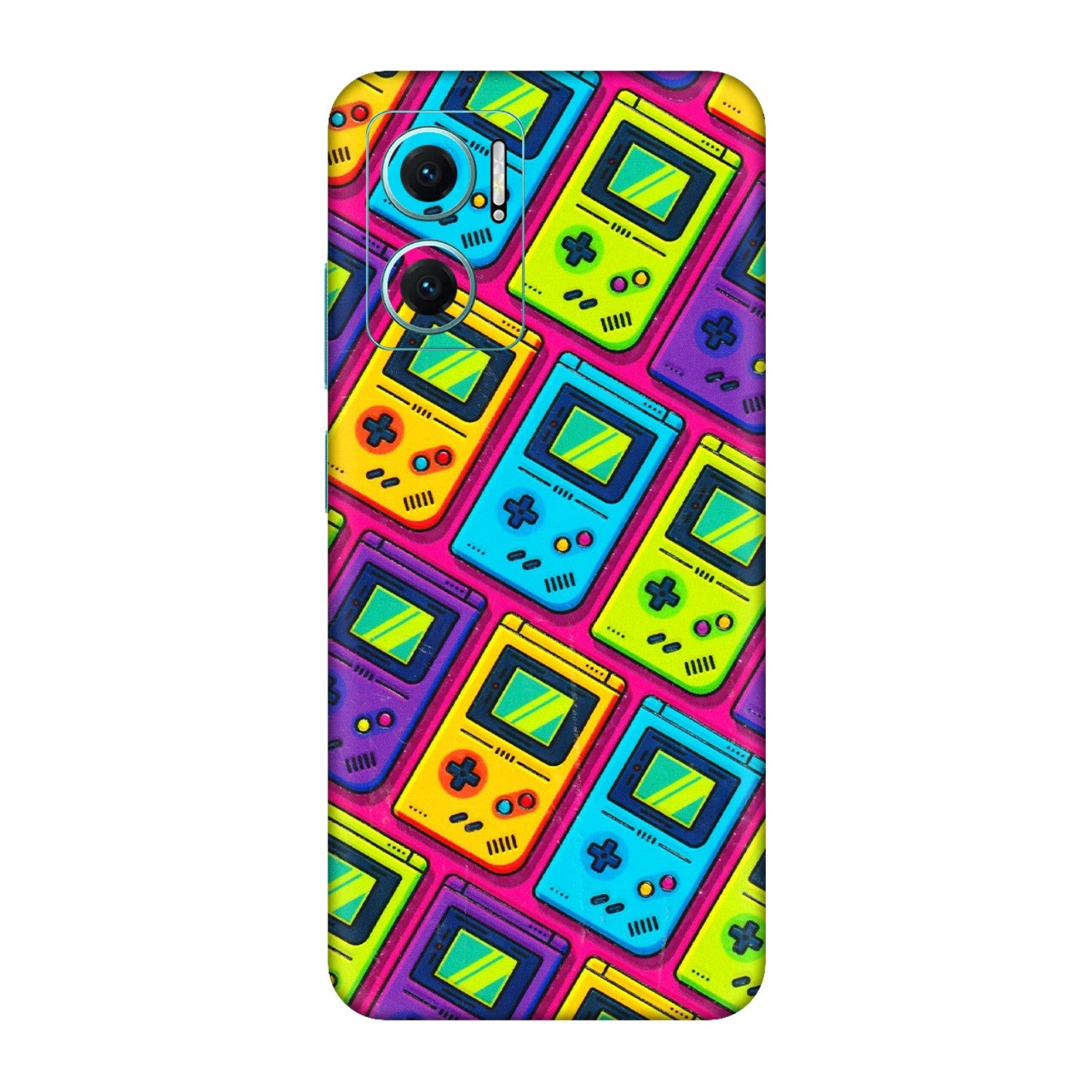 Xiaomi Redmi Phone Skins (All Models) - Gameboy Colourful - 3D Embossed Finish (L-266) Redmi 11 Prime 5G