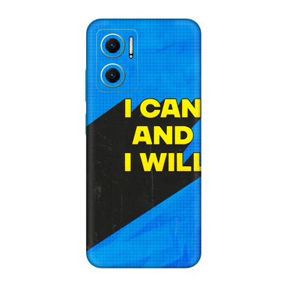 Xiaomi Redmi Phone Skins (All Models) - I Can And I Will - 3D Embossed Finish (L-281) Redmi 11 Prime 5G