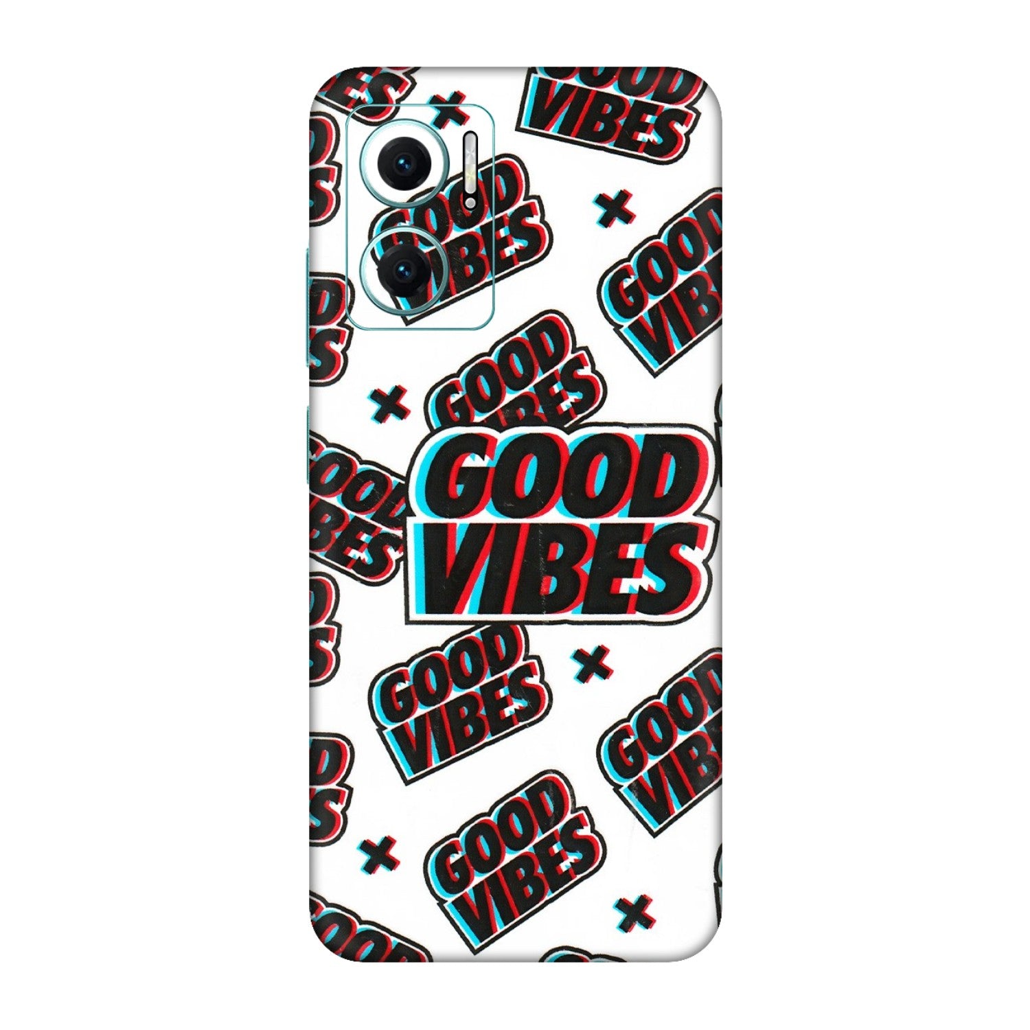 Xiaomi Redmi Phone Skins (All Models) - Good Vibes - 3D Embossed Finish (L-282) Redmi 11 Prime 5G