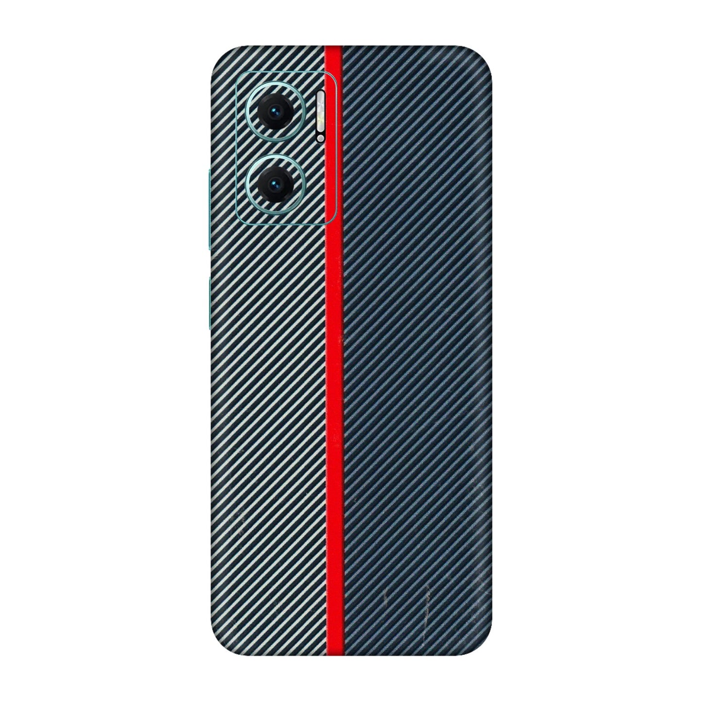 Xiaomi Redmi Phone Skins (All Models) - Blue Sober Lines - 3D Embossed Finish (L-305) Redmi 11 Prime 5G
