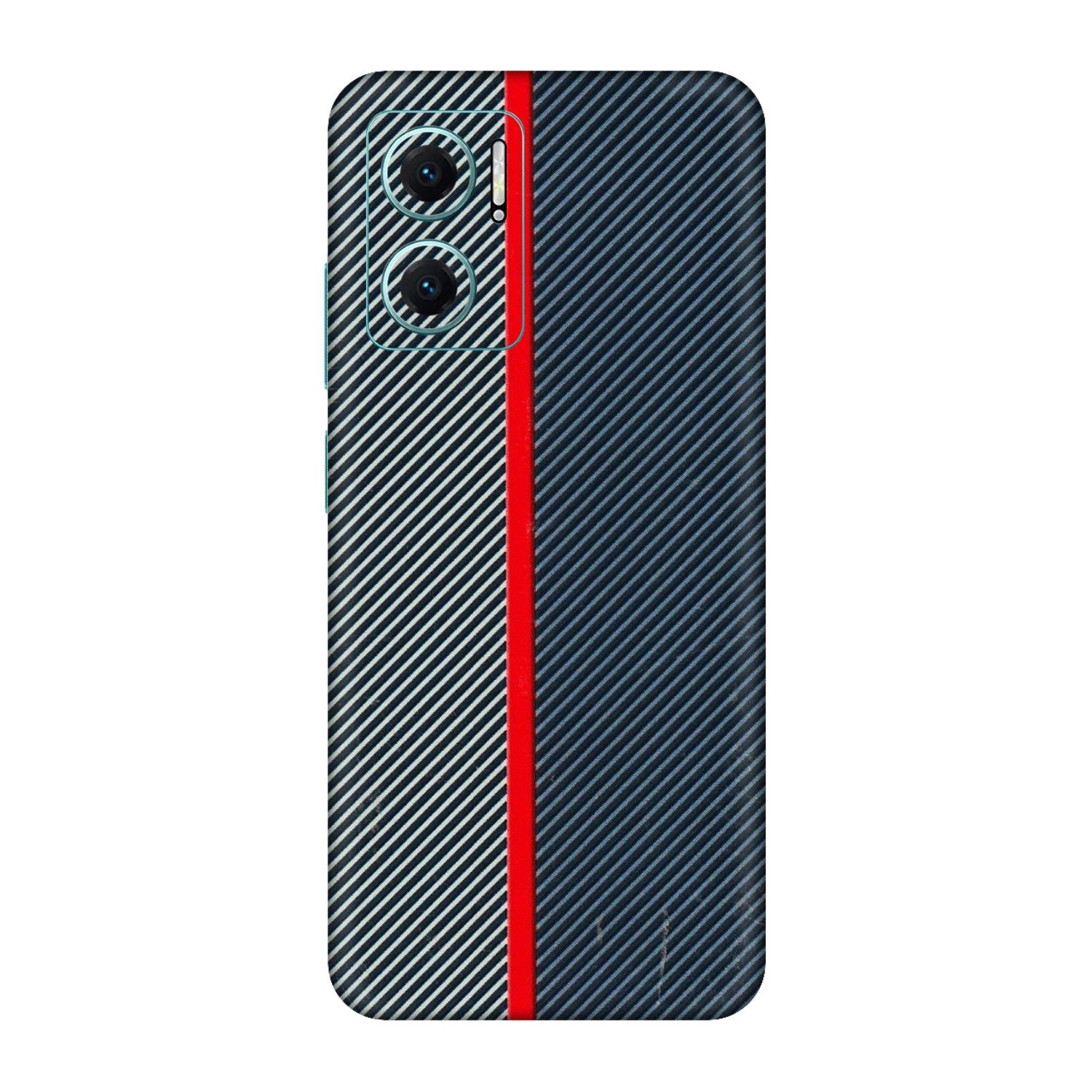 Xiaomi Redmi Phone Skins (All Models) - Blue Sober Lines - 3D Embossed Finish (L-305) Redmi 11 Prime 5G