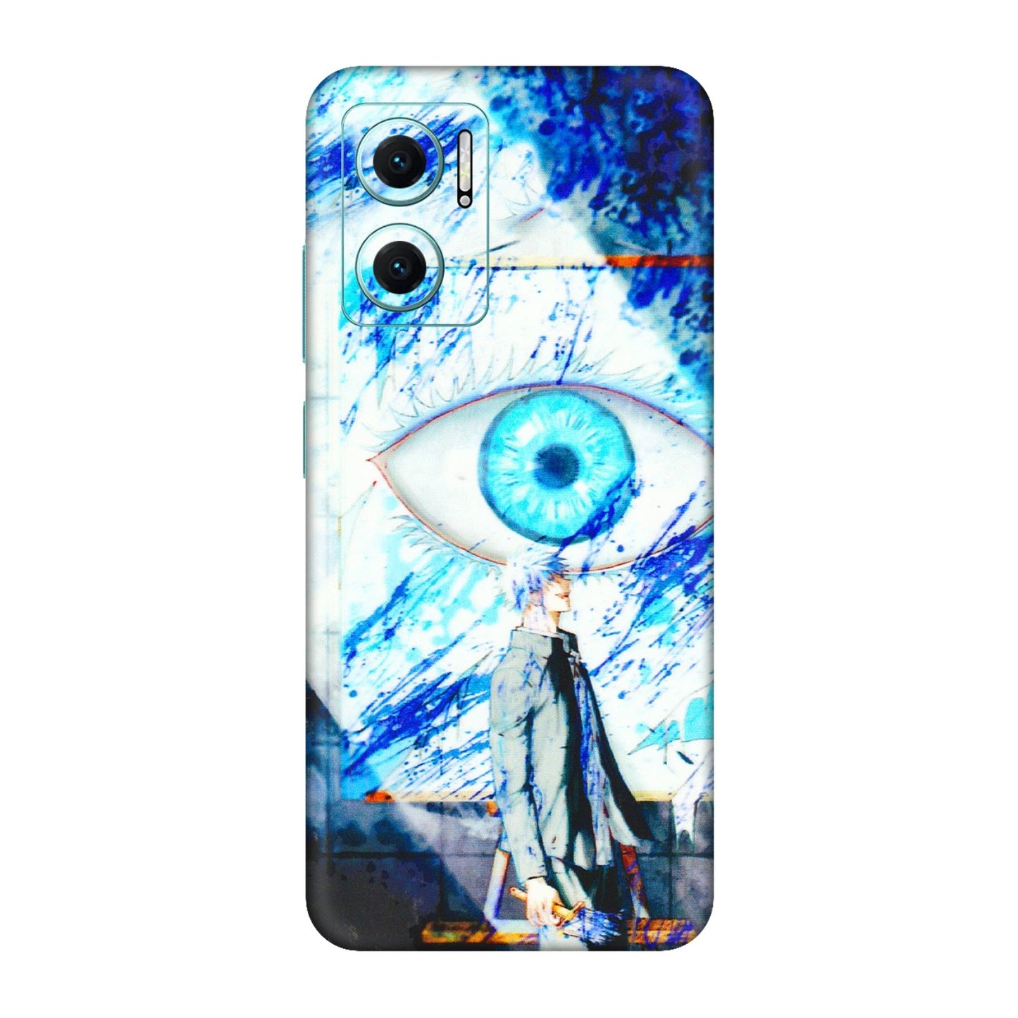 Xiaomi Redmi Phone Skins (All Models) - Anime Sea Blue Eye - 3D Embossed Finish (L-318) Redmi 11 Prime 5G